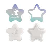 Moule de décoration d'intérieur en silicone pour lampe d'ambiance creuse en forme d'étoile en forme d'étoile, outil de fabrication de bijoux, moule en silicone de qualité alimentaire