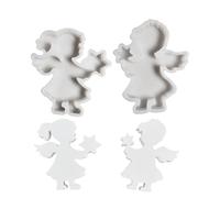 Moule De Décoration En Forme D'étoile Pour Garçon Et Fille En Silicone L'artisanat Fait À La Main Ornement Bureau Outil Bijoux Moule D'ange Garçon Et Fille