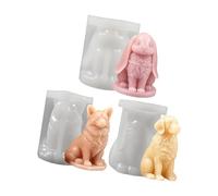 Moule de fabrication de bougies 3D en résine époxy, décorations en forme d ' animaux, pendentifs artisanaux en Silicone, moulage, outil artisanal, résine époxy