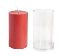 Moule de fabrication de bougies pilier avec forme, 8X15CM | Détails de l ' emballage à moule unique, forme cylindrique pour la fabrication de bougies piliers, rôle réutilisable