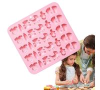 Moule de fête prénatale pour chocolat, moules en caoutchouc pour baby shower | 35 cellules Moules de four à chocolat remplis de bonbons | Fournitures de fondant pour la décoration de cupcakes en