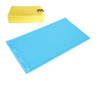 Moule de feuille de presse de cire d'abeille, 2 pièces en caoutchouc de feuille de presse de cire d'abeille moule de feuille de cire Kit de ruches d'abeille de conception Kit de bougies de cire d'abei