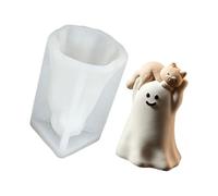 Moule de figurine décoratif en silicone, forme de projet de bougie de chat, libération flexible, pièce d ' exposition faite à la main, moule de bougie de chat, figurine en silicone, moulage de plâtre,