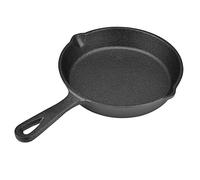 Pokerty Poêle à Frire en Fonte Grise 16cm / 20cm Vintage antiadhésive Plat à Pizza et à pâtisserie en Fonte pré-assaisonnée