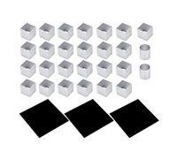 Moule de gâteau de cube en métal 3D trois couches de rotation de la mousse de gâteau de cuisson dessert outil de moule