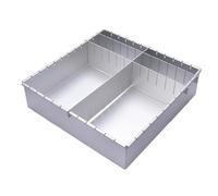 Moule De Gâteau Réglable - Usine De Cuisson Carrée De 12 Pouces, surfacee Facile À Nettoyer, Système De Diviseur Polyvalent | Pour Le Gâteau De battenberrg, La Préparation Des Desserts De Mousse