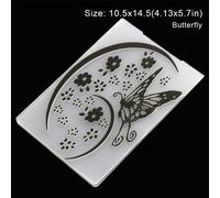 Moule De Gaufrage En Plastique Pour Timbres Et Pochoirs,Modèle De Dossier,Fournitures D'artisanat D'art Faites À La Main,Moule De Décoration De Gâteau,15 Styles,Bricolage - Type Butterfly