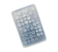 Moule de gaufrage floral flexible pour ongles et bijoux artisanaux, modèle en silicone transparent, fournitures florales, décorations artisanales, outil de processus de durcissement
