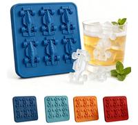 Moule de glace de voiture de course Plateau de glace en silicone, sans BPA,pour le jus de cocktails de whisky café,Bac à Glaçons en Silicone (Bleu)
