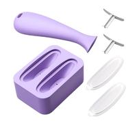 Moule de glace, rouleau de visage, masseur de refroidissement en silicone réutilisable pour soins du visage, soulagement des poches, routine de spa quotidienne, outil froid Femmes et hommes Home salle
