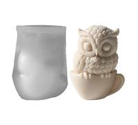 Moule de hibou 3D - Moule en silicone pour bougie en forme de hibou réutilisable, moule d'oiseau pour moulage en résine | Statue d'animal d'apparence créative, outil de démoulage facile