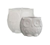 Moule De Hibou En Silicone Flexible Pour L'artisanat En Résine Bougeoir Et Récipient Décoratif Jardinière Succulente Moule D'artisanat En Silicone Polyvalent
