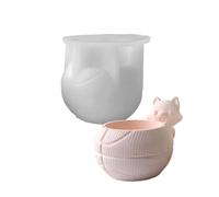 Moule De Jardinière D'animaux En Silicone Flexible Accessoire Avec Résine Et Béton Projets Maison Pot Fleur D'animaux Moule En Silicone