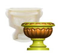 Moule De Jardinière En Béton - Plateau De Moulage De Pot De 15 Cm, Étui De Rangement De Bibelots, Modèle D'art En Silicone | Moule Artisanal Flexible Pour Décor De Ciment Fait À La Main, Conteneurs Su