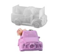Moule de jardinière en silicone - 12 x 6,9 x 6 cm, moule en résine en forme de voiture, outil de moulage de boîte de rangement | Parfait pour les Pots succulents, le jardinage, l'artisanat, la décorat