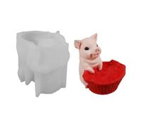 Moule de jardinière en silicone en forme de panier de cochons artistiques, parfait pour les bijoux en résine, l ' artisanat en béton, les jardinières décoratives et les articles cadeaux, moule de