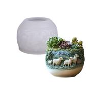 Moule De Jardinière En Silicone Flexible Pour Chèvre Outil Fabrication Bijoux Texture En Silicone Pour Un Démoulage Facile Et Une Utilisation Polyvalente.