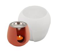 Moule de jardinière en silicone pour résine,Moule en moule antiadhésif | Forme de pot de fleurs ronde réutilisable en silicone - pour la maison, le bricolage, la résine, le plâtre, les bacs de