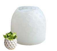 Moule De Jardinière En Silicone - Qualité Alimentaire, Moule De Pot De Fleur En Silicone, Moul De Bougie Florale, Résine Époxy, Béton, Argile, Bol De Jardinière Succulente, Cendrier, Porte-stylo, Pât