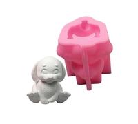 Moule de lapin 3D Moule décoratif en silicone pour animaux mignons, moule en résine époxy