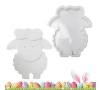 Moule de lapin de Pâques, moule de statue de lapin | Moule de Pâques en silicone pour lapin poulet | Moule en résine époxy adapté aux débutants - Moulage en plâtre pour maman, épouse, petite amie