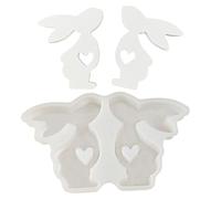 Moule de lapin mignon, outil réutilisable avec libération facile, moule pour faire des bougies de Pâques | Pour famille, amis, étudiants, hommes, femmes, fête d'anniversaire, maison intérieure