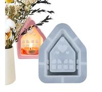 Moule de maison, moule de maison en silicone | Moules pour bougeoirs en forme de | Moules en plâtre en Silicone, moule de bougeoir en résine, moules de moulage époxy pour la décoration de la ma