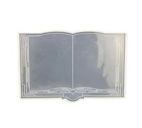 Moule de moulage d ' ornement de livre avec une forme de, White | Forme de livre ouvert définie, construction de moule en silicone, 1 moule pour former une forme d ' ornement de livre