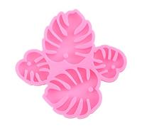 Moule de moulage de bijoux avec quatre formes distinctes de | Quatre formes Monstera, formes de cavités mixtes, options de composants de bijoux coordonnées pour les projets de
