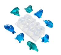 Moule de moulage de bougies à 8 cavités, moule en gypse en | Construction en silicone flexible, 8 cavités, pour les projets de moulage de cire parfumée et de joints en plâtre