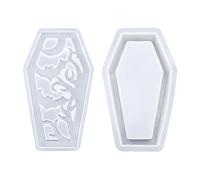 Moule de moulage de cercueil - Créez des abat-jour effrayants en résine, détails de conception gothique creux, silicone flexible + résistant à la chaleur, qualité alimentaire supérieure, - pour table