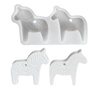 Moule De Moulage De Cheval - Moule De Décoration D'intérieur Élégant, Artisanal En Silicone De 18 Cm, Forme De Cheval En Silicone Polymère À Dégagement Facile, Bougie En Plâtre En Résine, Décora
