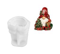 Moule de moulage de cire en silicone, forme de fabrication de bougies de Noël avec cavité en relief, détail 3D pour décoration de vacances, outil de décoration d ' hiver, projet de bougie saisonnière,