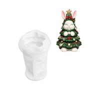 Moule de moulage de cire en silicone, forme de fabrication de bougies de Noël avec cavité en relief, détail 3D pour décoration de vacances, outil de décoration d ' hiver, projet de bougie saisonnière,