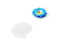Moule de moulage de fleurs en couches, structure en silicone flexible, fabrication d ' ornements en résine pour projets de loisirs décoratifs, utilisation florale, cavité de moulage floral, mise en de