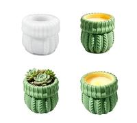Moule de moulage de jardinière décorative avec texture tricotée | Construction en silicone, forme dimensionnelle inspirée du pull, jardinière décorative pour le moulage de bougeoirs