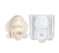 Moule de moulage de lapin - Outil de décoration en forme de lapin, moule artisanal avec une conception détaillée précise, à démoulage facile comprenant une compatibilité multi-matériaux, acces