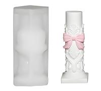 Moule de moulage de pilier en silicone, relief de colonne romaine | Relief de colonne romaine, détail d ' ornement, forme de pilier décoratif, taille finie de 10 Cm, moule unique