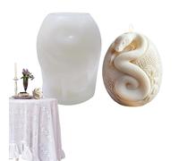 Moule de moulage de savon - Formulaire de bougie de serpent 3D, Shaper d' durable | Décoration de gâteau réutilisable Moule de mousse, forme d'artisanat en résine artistique, kit de moulage sa