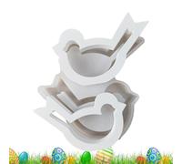 Moule De Moulage D'oiseaux - Silicone Flexible, Taille Compacte | Forme D’ornement En Résine Époxy De Figure Animale Creuse | Accent Artisanal Décoratif Pour Table De Dîner De Fête, Salle De Maison, E