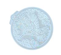 Moule de moulage en résine pour cadre d ' oiseau pour les | Gabarit en silicone flexible supportant les pièces d ' affichage d ' ornement, détail de bordure, option WM056, 15, 3 x