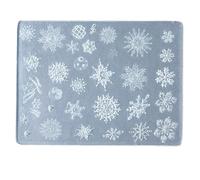 Moule de moulage en silicone avec motif en relief pour la fabrication d'ongles, pochoirs de sculpture pour salon