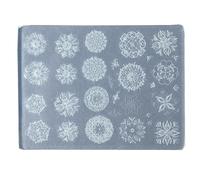 Moule de moulage en silicone avec motif en relief pour la fabrication d'ongles, pochoirs de sculpture pour salon