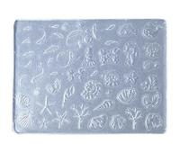 Moule de moulage en silicone avec motif en relief pour la fabrication d'ongles, pochoirs de sculpture, fournitures de salon de manucure