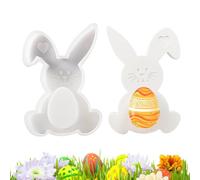 Moule de moulage en silicone, moule en silicone pour lapin de Pâques - Moule en silicone pour lapin,Artisanat polyvalent fait à la main pour résine époxy, bougies, savon, ciment, craie
