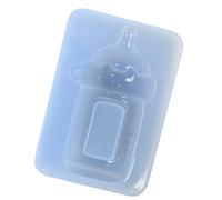 Moule de moulage en silicone sur le thème de la bouteille avec, C | Pour la décoration de pendentif de porte-clés en plâtre de résine de cire époxy
