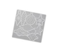 Moule de moulage saisonnier en silicone flexible pour projets de décoration de Noël, de flocon de neige multi-formes, format de démoulage facile, plateau de moulage de vacances, moule en forme