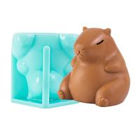 Moule de mousse Capybara - Forme en silicone 3D, outil d'artisanat polyvalent | Moule de résine de crème glacée créative pour chocolat, argile de bougie, décorations de gâteaux, accessoire de cuisson