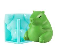 Moule De Mousse Capybara - Moule De Fabrication De Bougies En Silicone, Forme De Crème Glacée Unique, Fourrage Réutilisable Détails Lisses | Bougie Capybara Pour Les Accessoires De Dessert De Gènes De
