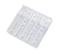 Moule de nail art en silicone durable, flexible, design réutilisable pour la maison et modèle professionnel de nail art